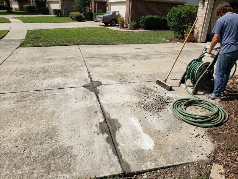 After concrete lifting